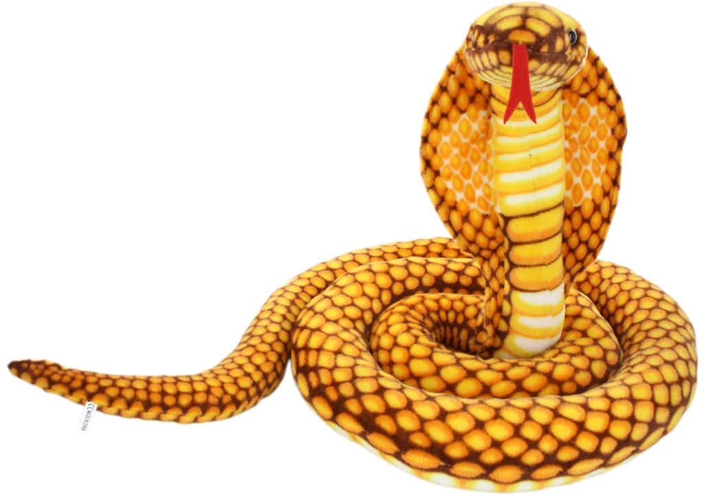 Jesonn Realistic Giant Stuffed Animals Cobra Plush Toy - Imagen 3