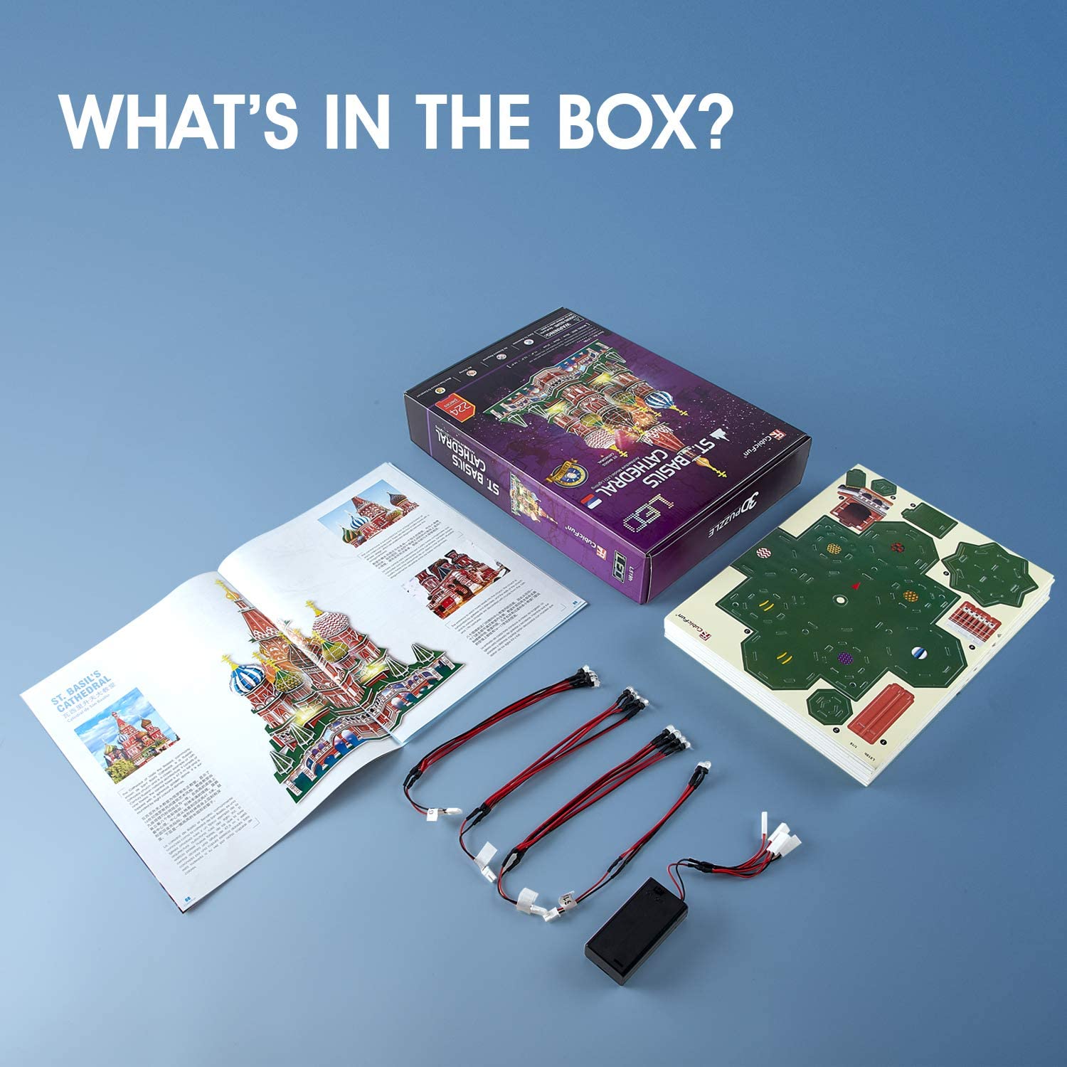 Rompecabezas en 3D de la Catedral de Rusia con LED para - Imagen 9