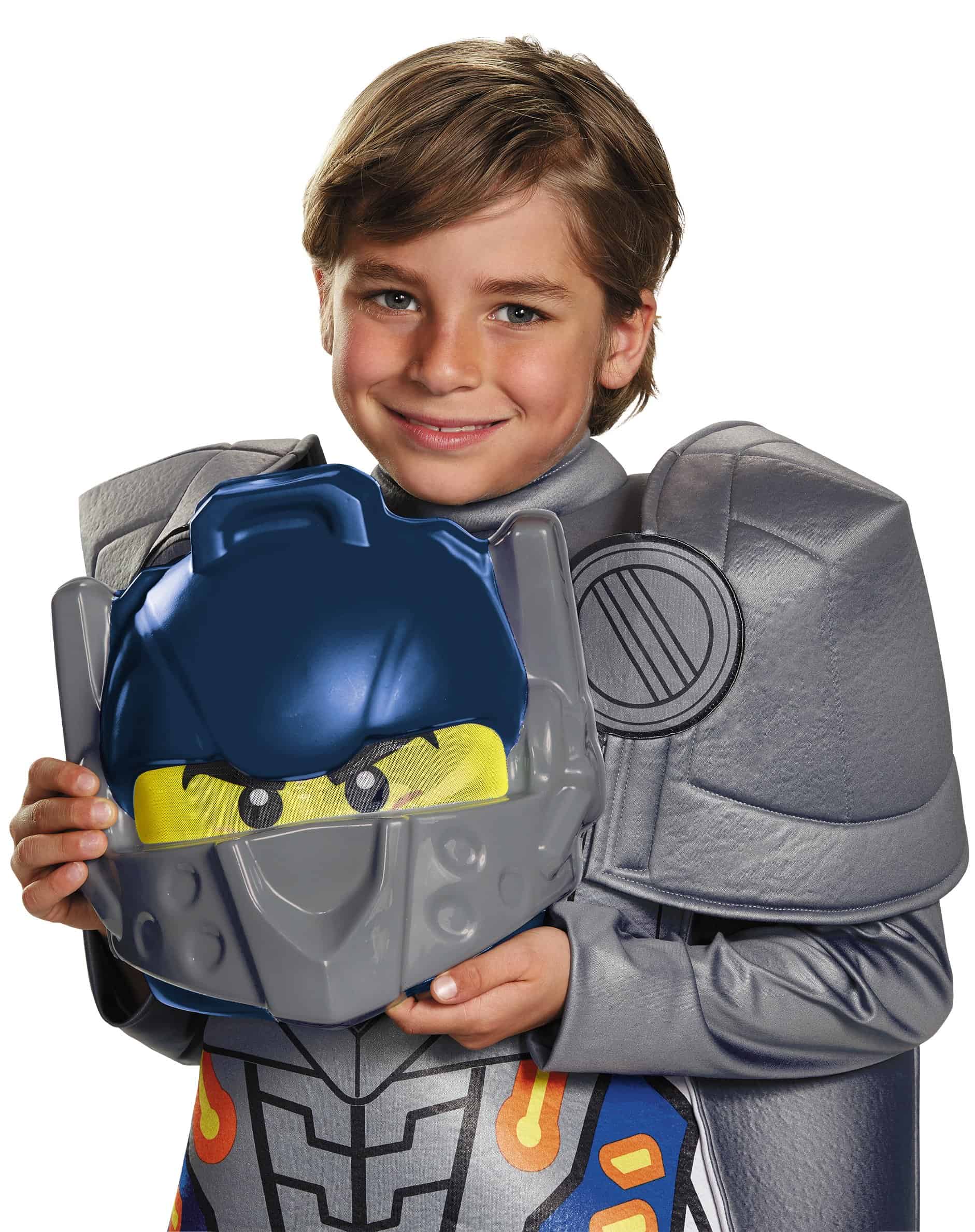 Disfraz de Clay Deluxe Nexo Knights Lego, Talla Grande/10-12 - Imagen 5