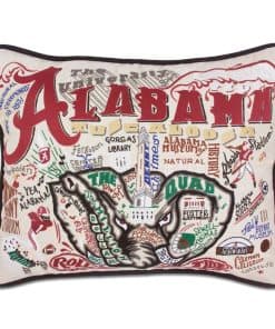 Almohada decorativa bordada universitaria de la -Universidad