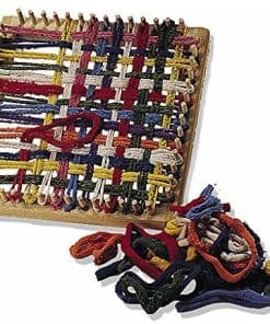 Telar de Madera Artesanal para Tejer Posavasos - Juguete