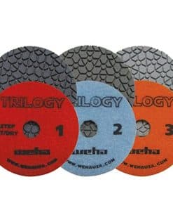 Juego completo de pulidoras de diamante de cuarzo oscuro