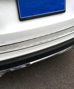 Protector de placa de umbral trasero para parachoques de