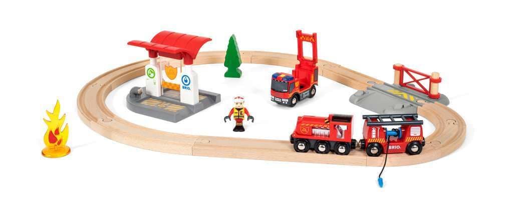 Set de Bomberos de Rescate BRIO 33815 | Juego de Tren de 18 - Imagen 6