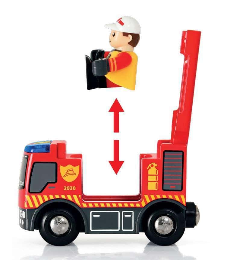 Set de Bomberos de Rescate BRIO 33815 | Juego de Tren de 18 - Imagen 10