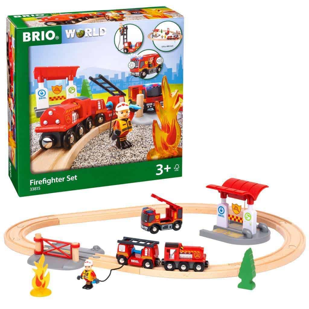 Set de Bomberos de Rescate BRIO 33815 | Juego de Tren de 18 - Imagen 4