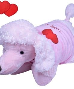 Peluche rosa I Love You Pink Love Puppy de Zoopurr Pets |