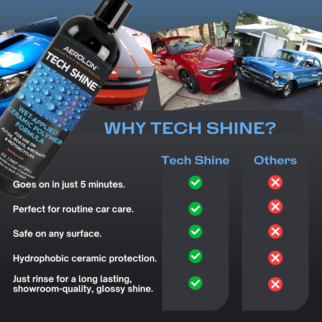Aerolon Tech Shine: Revestimiento Cerámico para Autos, Cera - Imagen 5