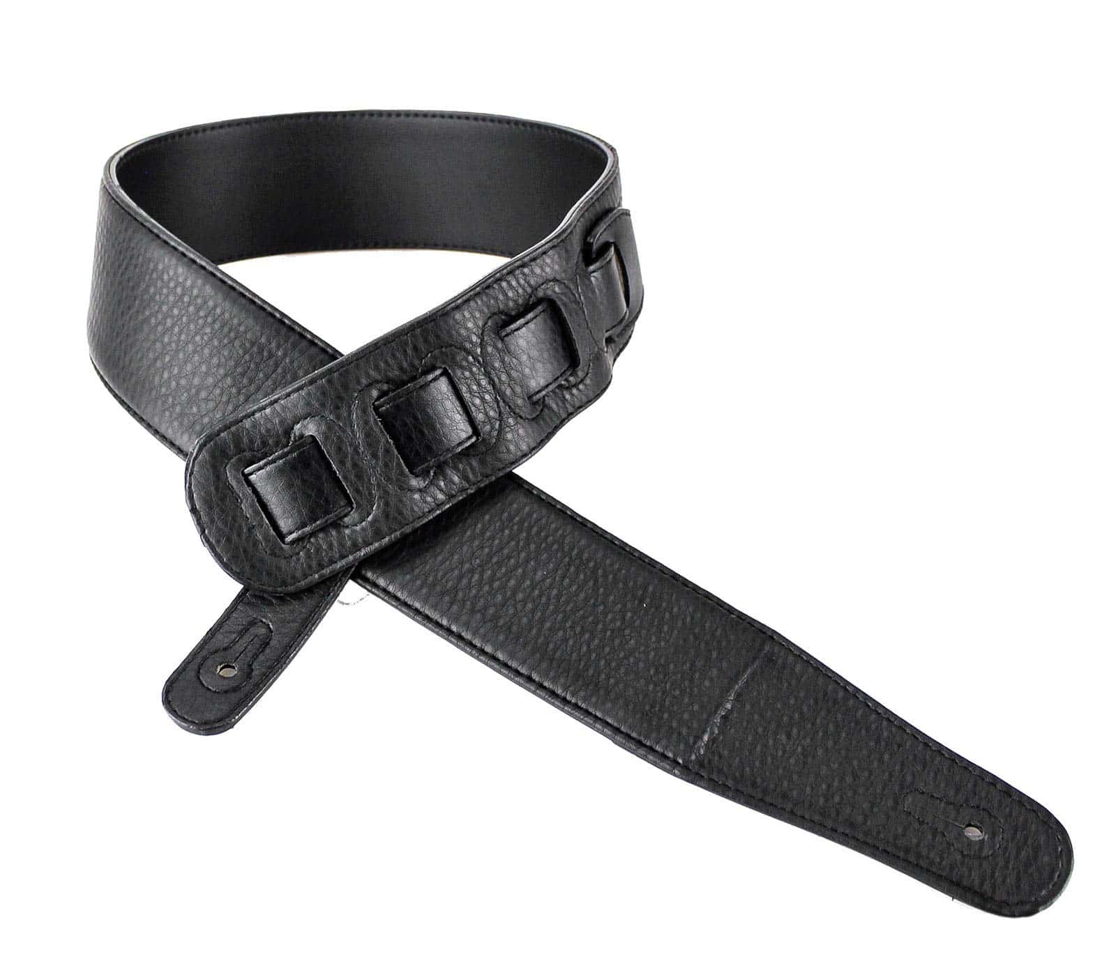 Correa de Guitarra Acolchada de Cuero -Negro - Imagen 6