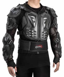 Chaleco de Armadura Protectora para Motocicleta -Negro