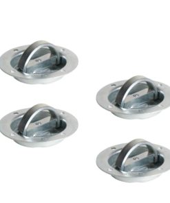 4 Anclas de Amarre en D con Anillo | Anclaje de Receso