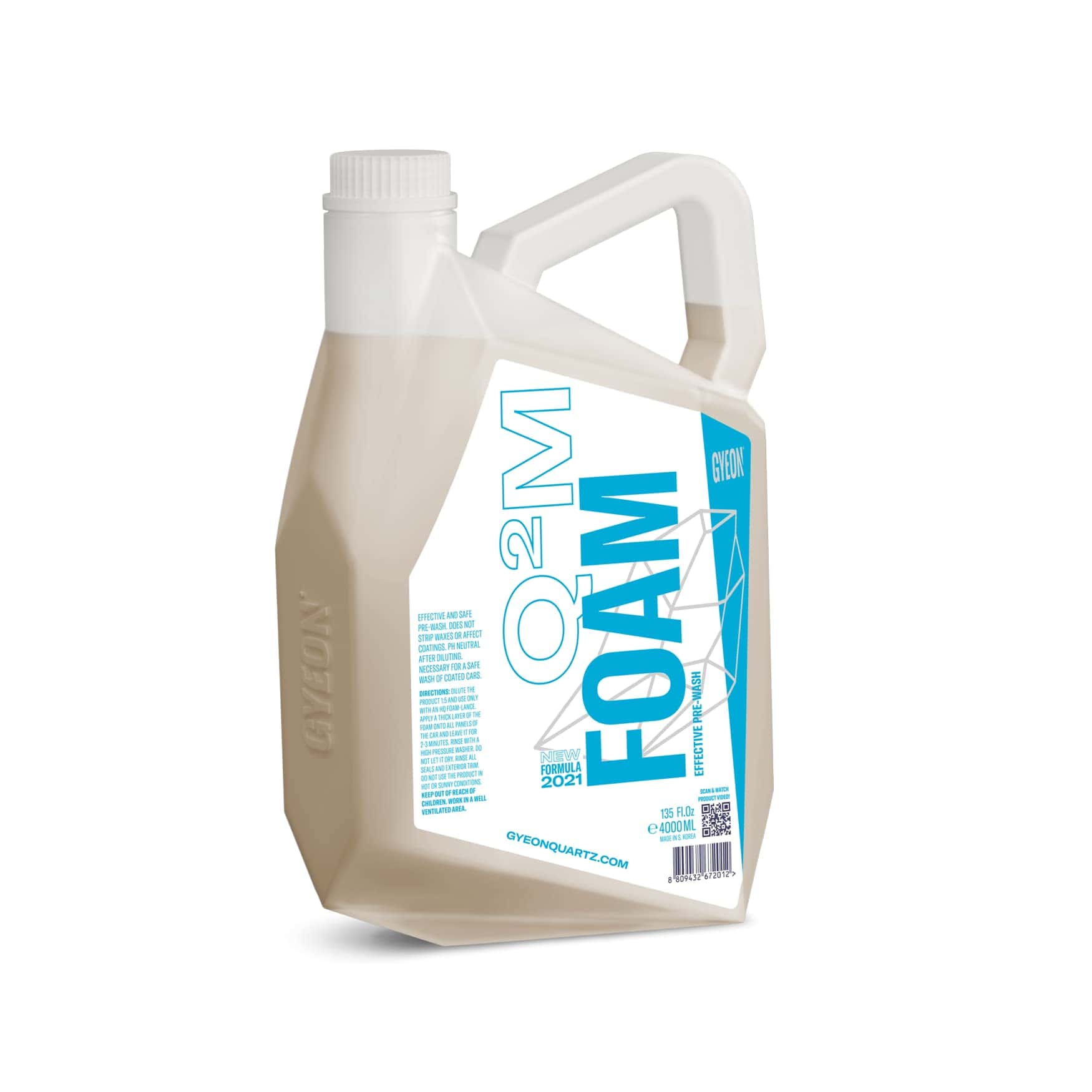 GYEON Foam 4L - Jabón de Espuma para Coche y Champú para