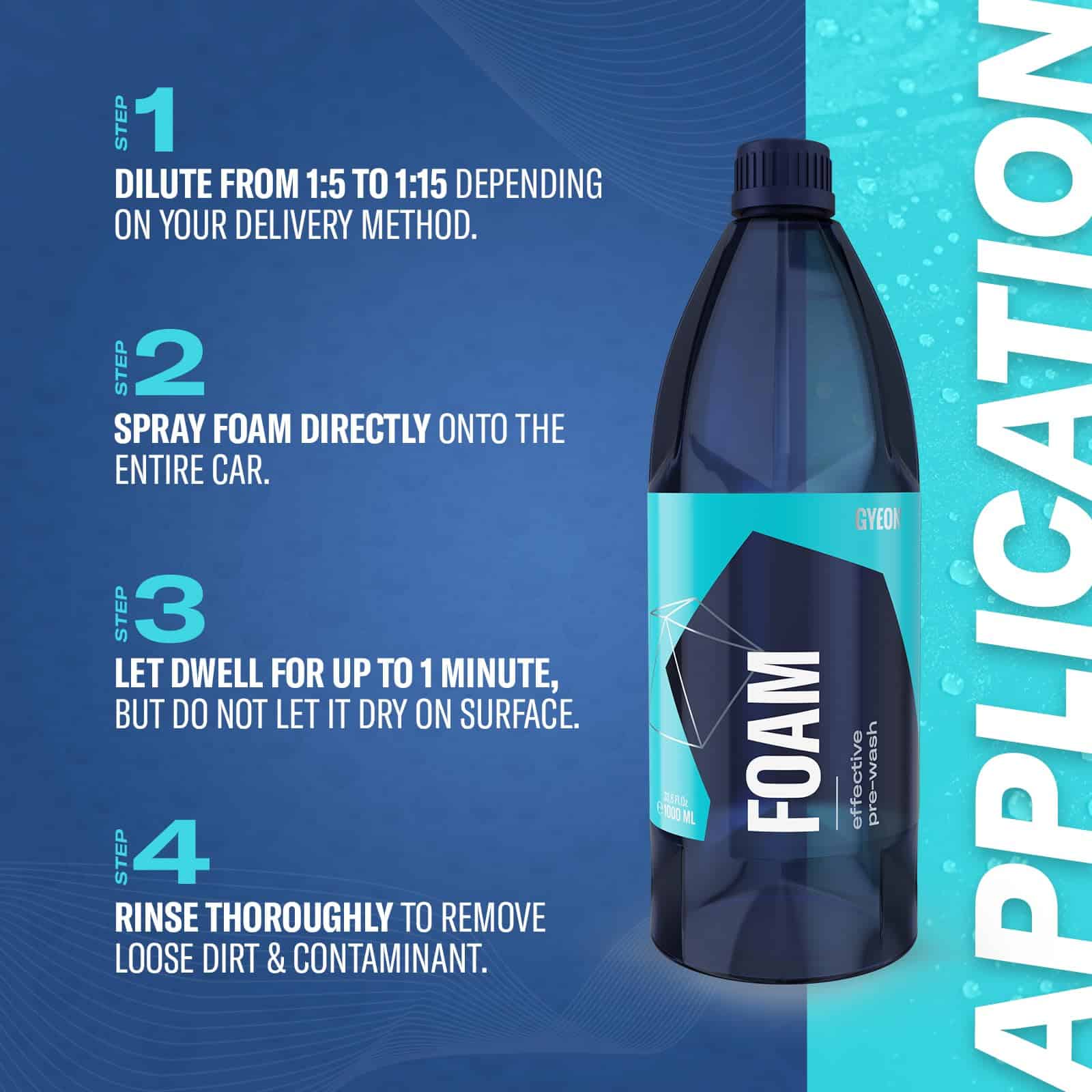 GYEON Foam 4L - Jabón de Espuma para Coche y Champú para - Imagen 8