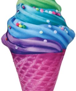 Almohada de microperlas con forma de cono de helado de