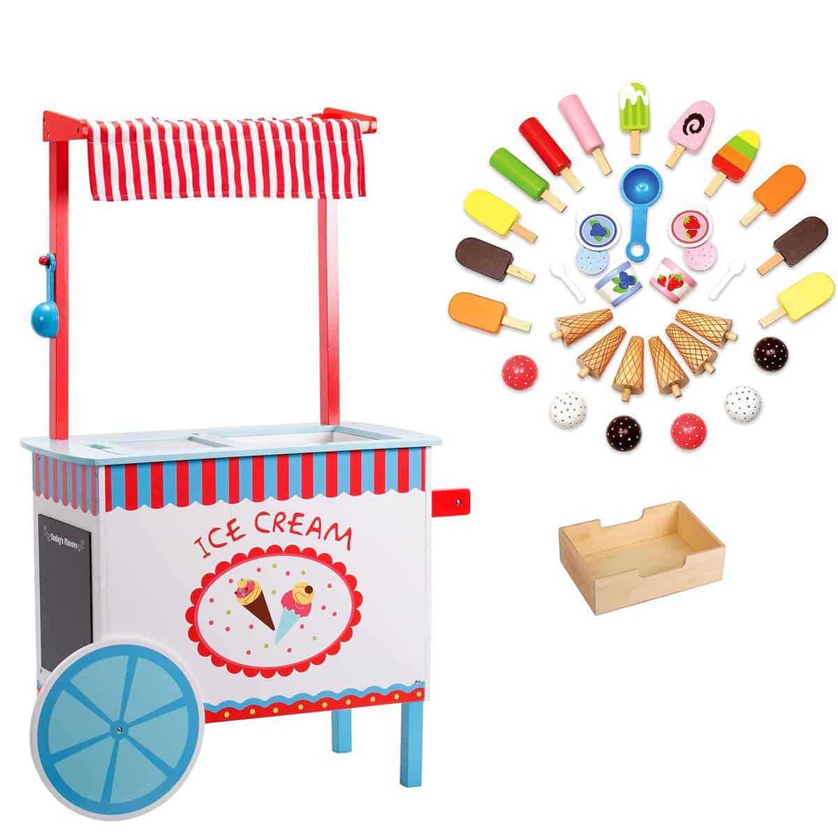 Carrito de Helados para Niños - 33+ Accesorios, Juego de