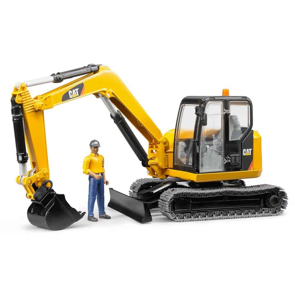 Bruder CAT Mini Excavator Construction Digger Toy with