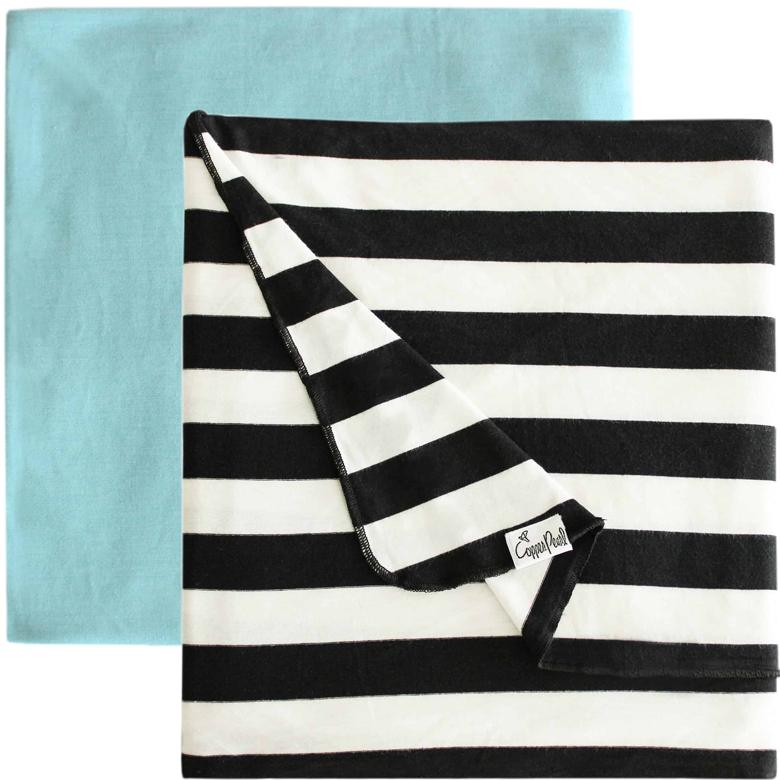 Manta de recepción de bebé grande de punto premium Copper