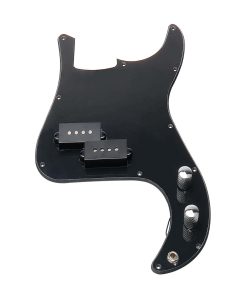 Pickguard precableado Loaded PB Bass negro para estilo PB