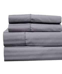 Juego de sábanas Royal Hotel Bedding de 650 -Gris Rayado