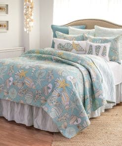 Colcha C&F Home Cabana Bay Full/Queen 100% algodón Ligera