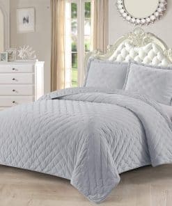 Colcha de Terciopelo Esponjoso Queen Size de Royal Hotel