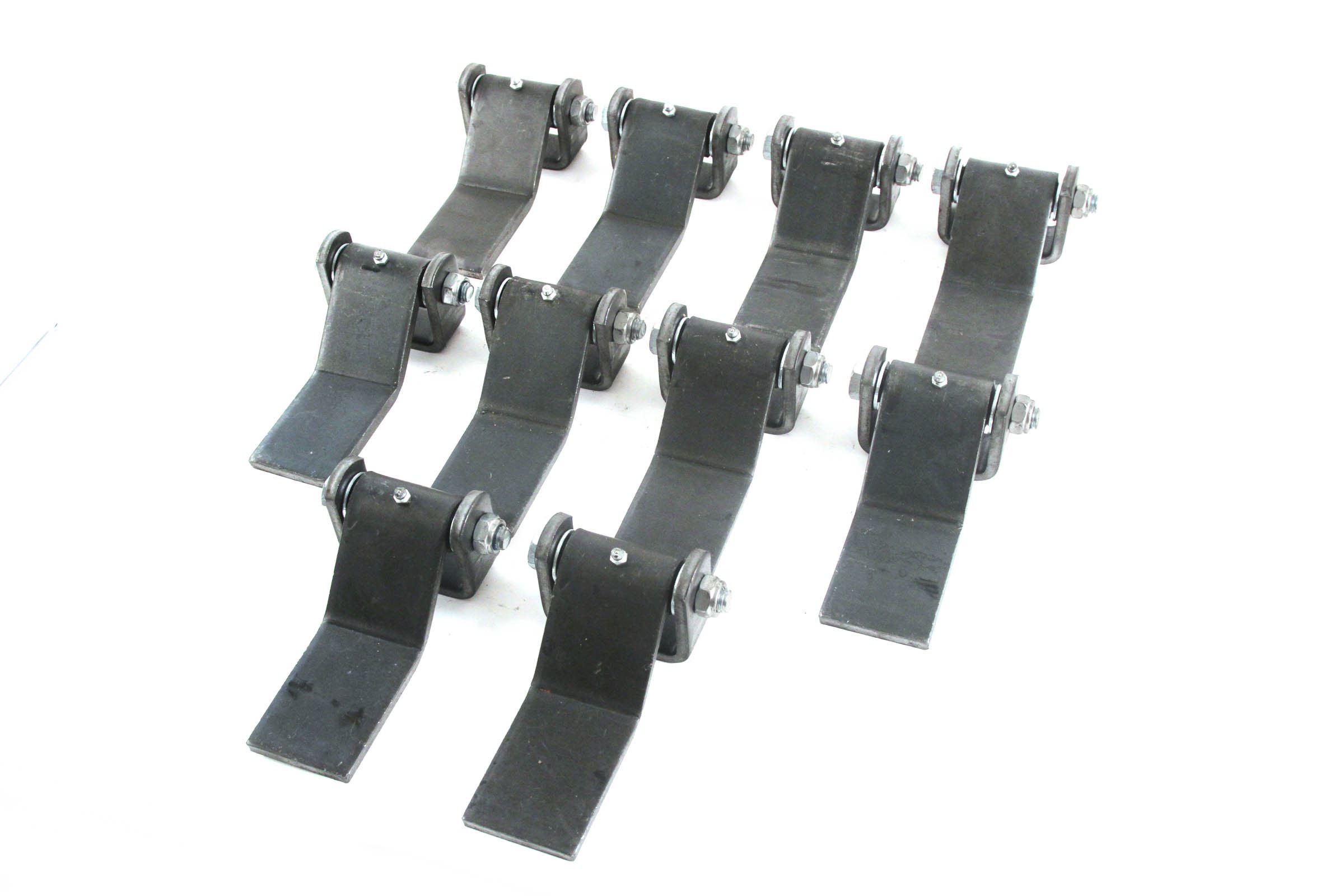 Paquete de 10 bisagras de hoja larga estilo correa de acero - Imagen 4