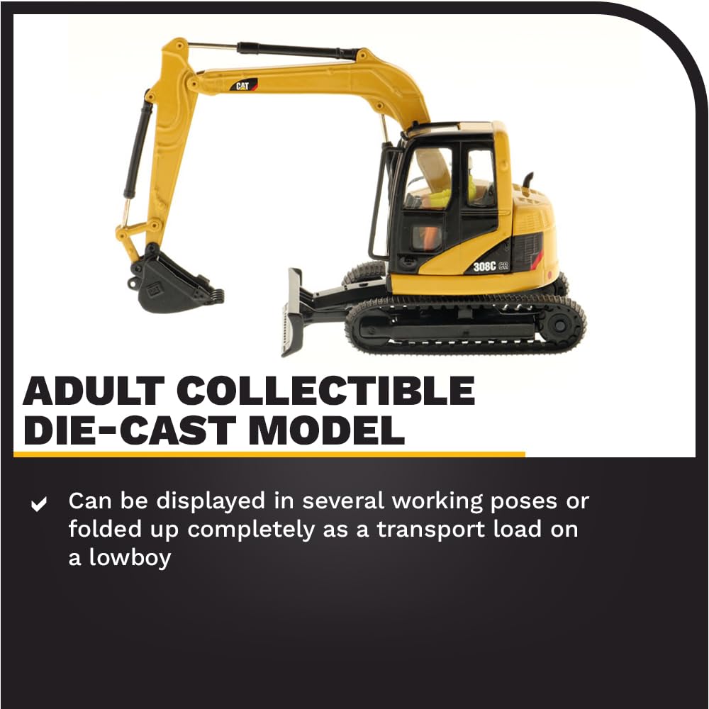 Excavadora Hidráulica Mini Caterpillar 308C CR de Diecast - Imagen 4