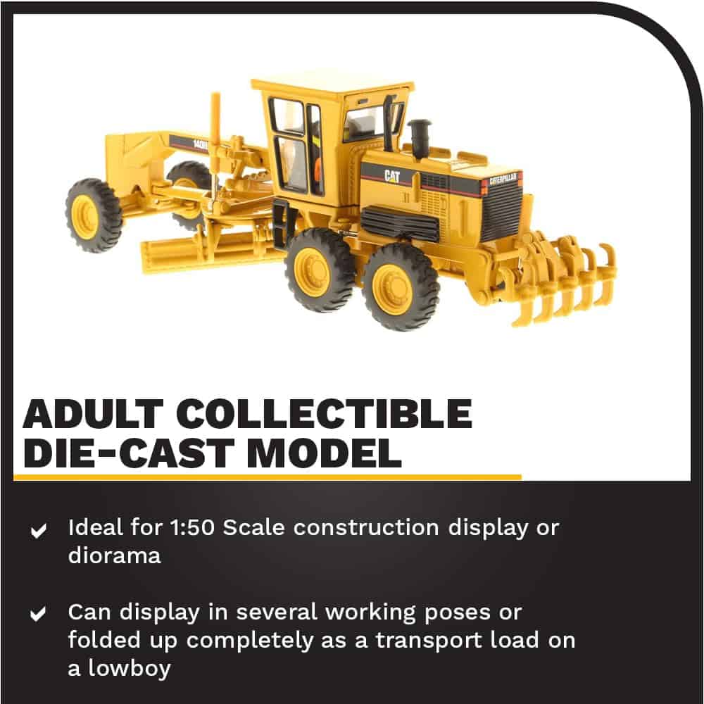 Diecast Masters Caterpillar 140H Motor Grader, Serie Core - Imagen 4