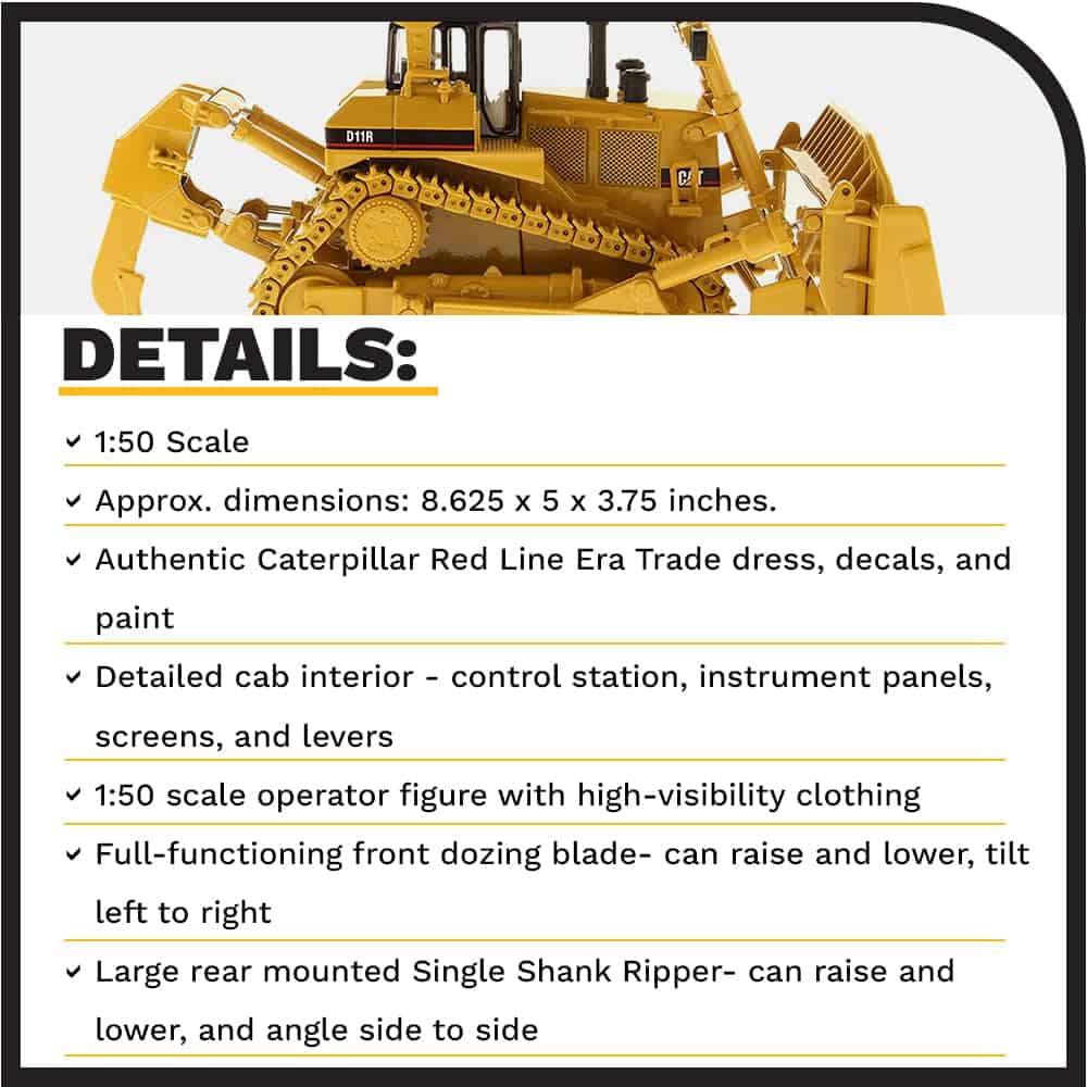 Diecast Masters Caterpillar D11R Track-Type Tractor, Serie - Imagen 5
