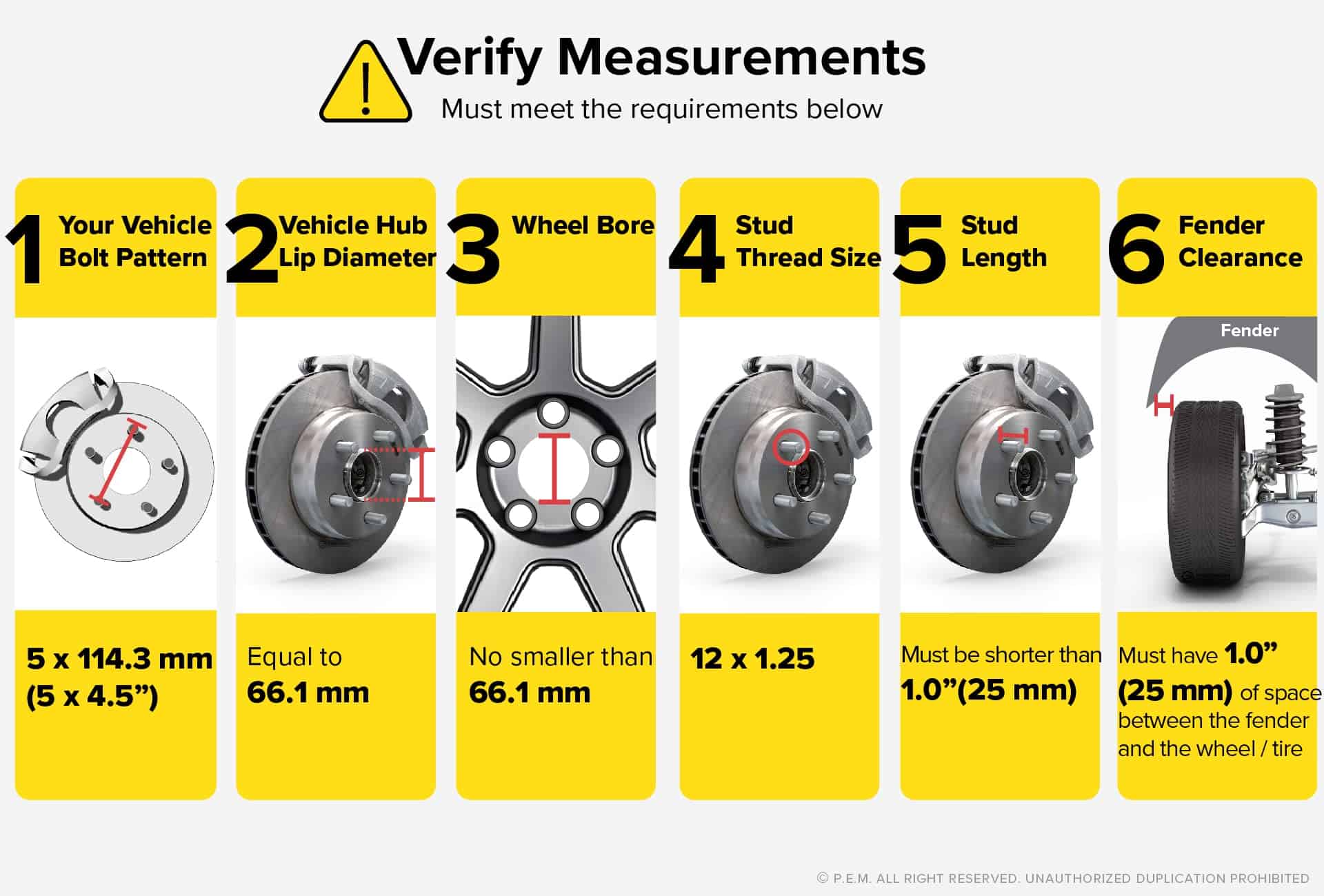 Separadores de rueda Hubcentric 25mm (1 pulgada) 5x114.3 - Imagen 3