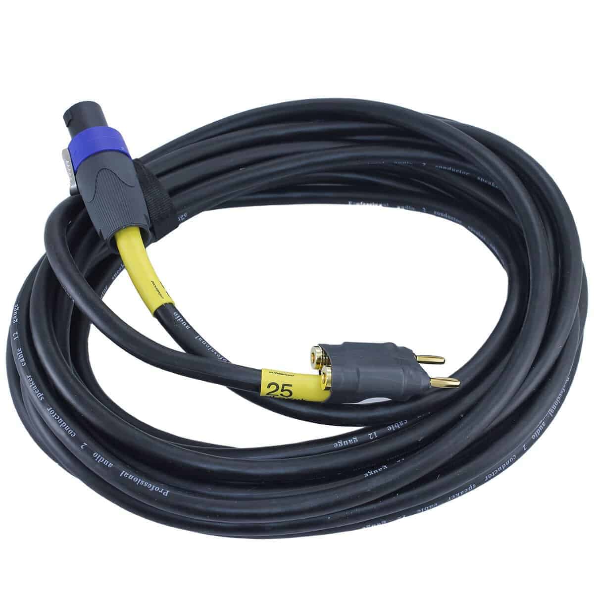 Cable de Altavoz Profesional ploYnk - Calibre 12 (25 Pies