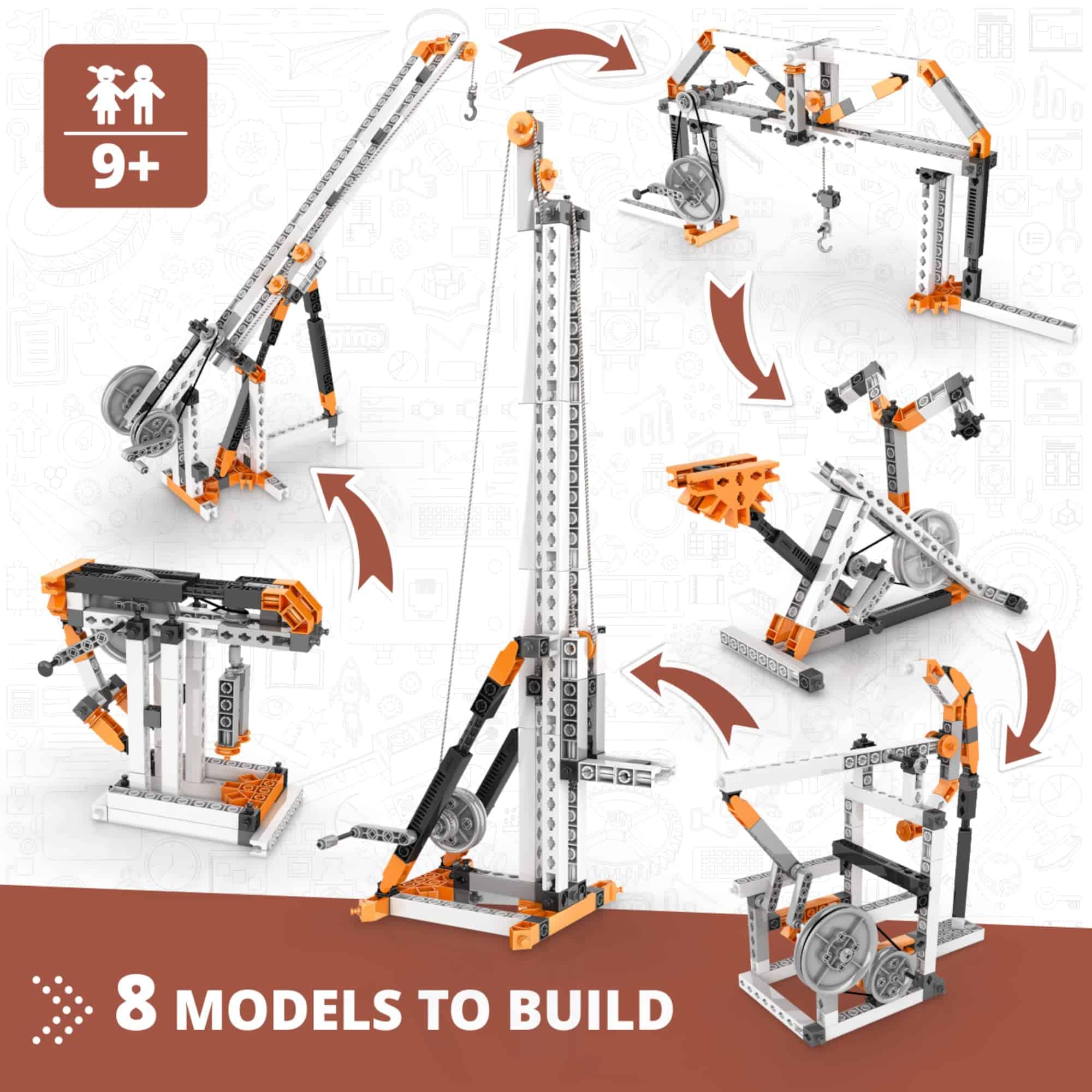 Engino- STEM Toys, Juguete de Construcción de Poleas para - Imagen 3
