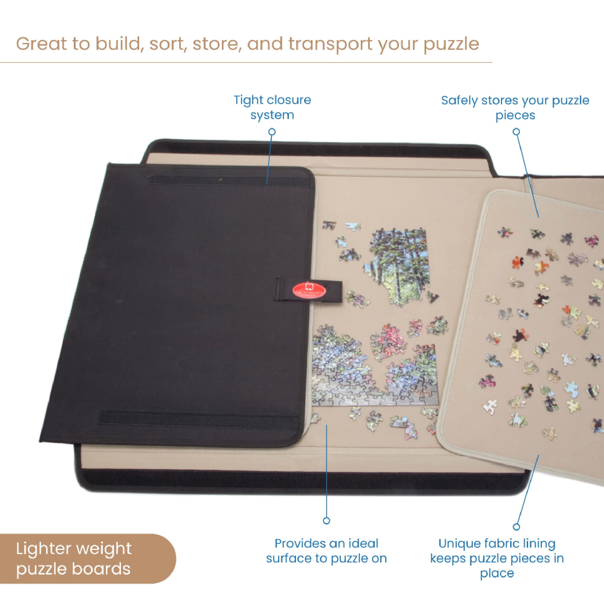 Bits and Pieces - Porta-Puzzle Jigsaw Caddy de 1500 Piezas - Imagen 6