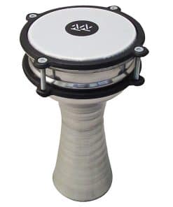 Darbuka pequeña de 10'' de largo de aluminio, tambor de