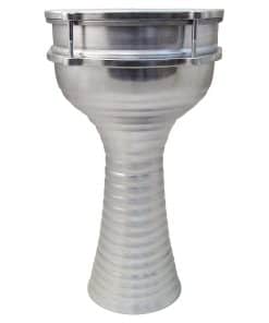 Darbuka Turca de Aluminio Zaza Percussion 16'' (Largo) con