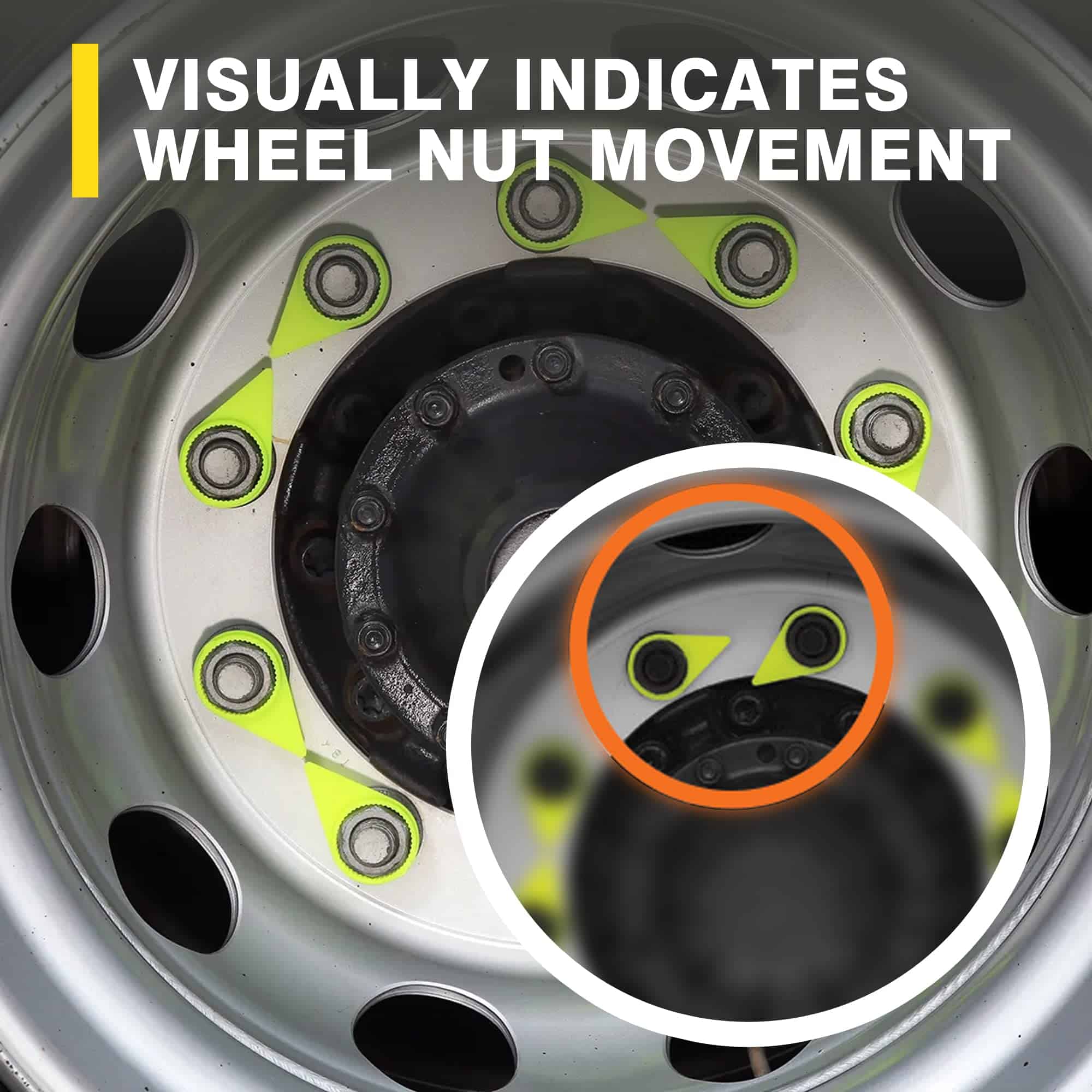 Indicador y retenedor de tuerca de rueda Checkpoint - - Imagen 6