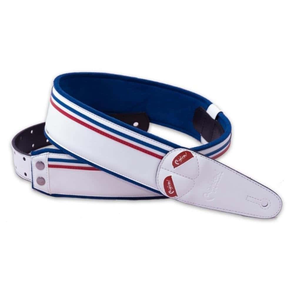 Correa para guitarra Right On! Straps MOJO Race/Blanco con