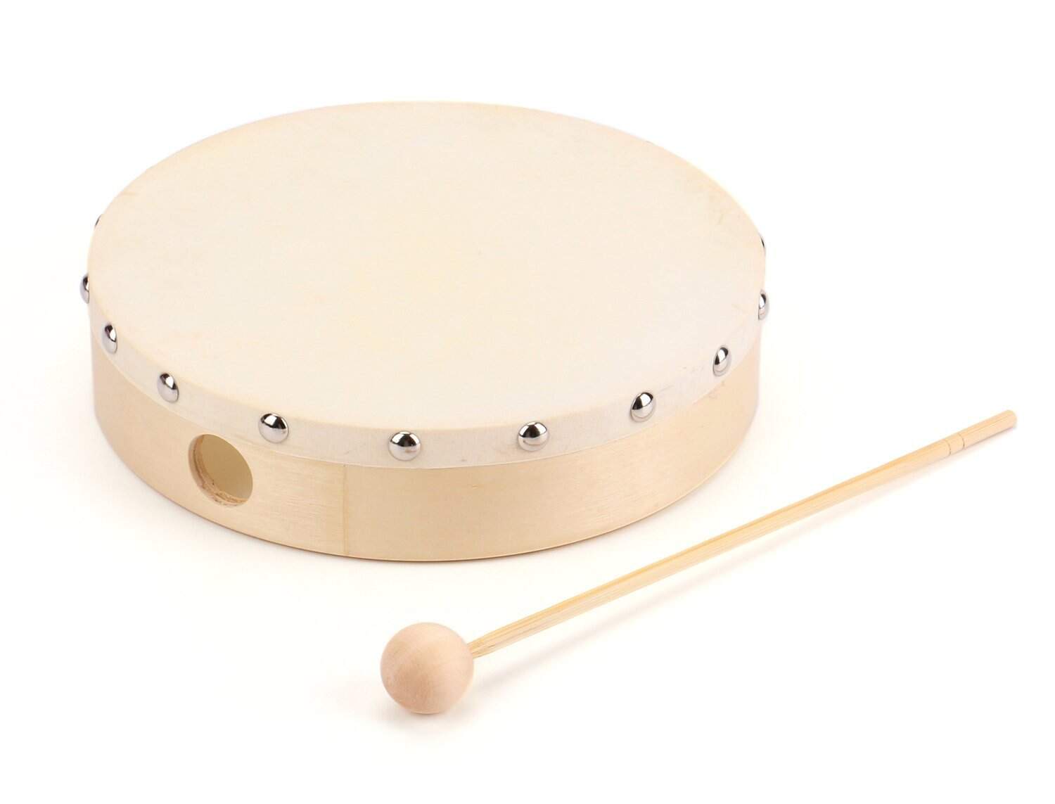 Foraineam 3 Pack 8 Pulgadas Tambor de Mano con Membrana de - Imagen 4