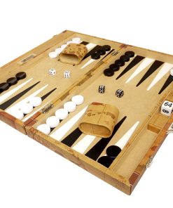 Juego de 18 pulgadas de backgammon de lujo con diseño de