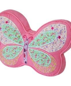 Almohada de Forma de Mariposa para Niñas en Rosa Dulce