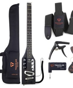Traveler Guitar Ultra-Light Electric Matte Black Bundle |