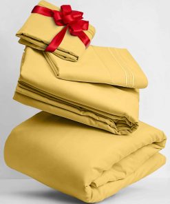 Juego de Sábanas Mellanni Twin XL - 3 PC -Amarillo