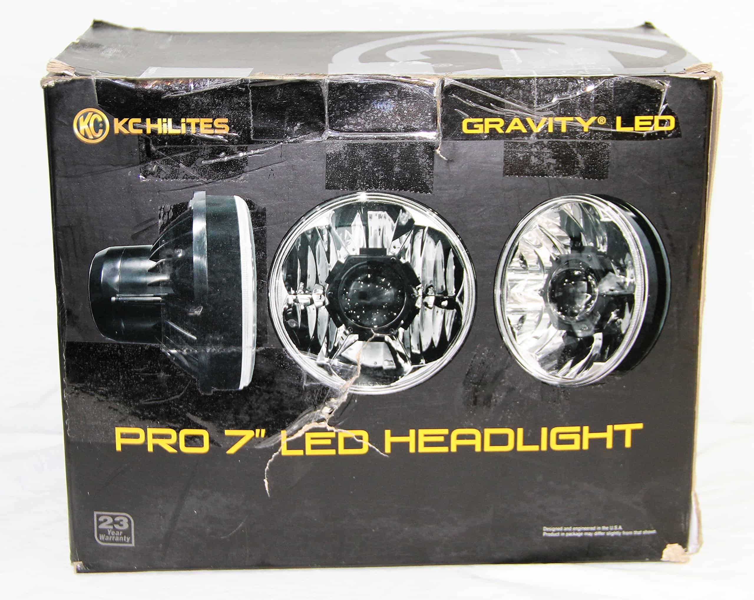 Par de Faros KC HiLiTES 42341 Gravity LED Pro 7" DOT, Jeep - Imagen 7