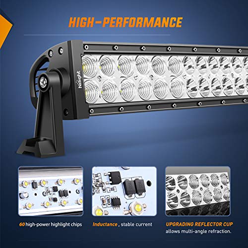 Barra de luz LED Nilight de 32 pulgadas 180W Spot Flood - Imagen 4