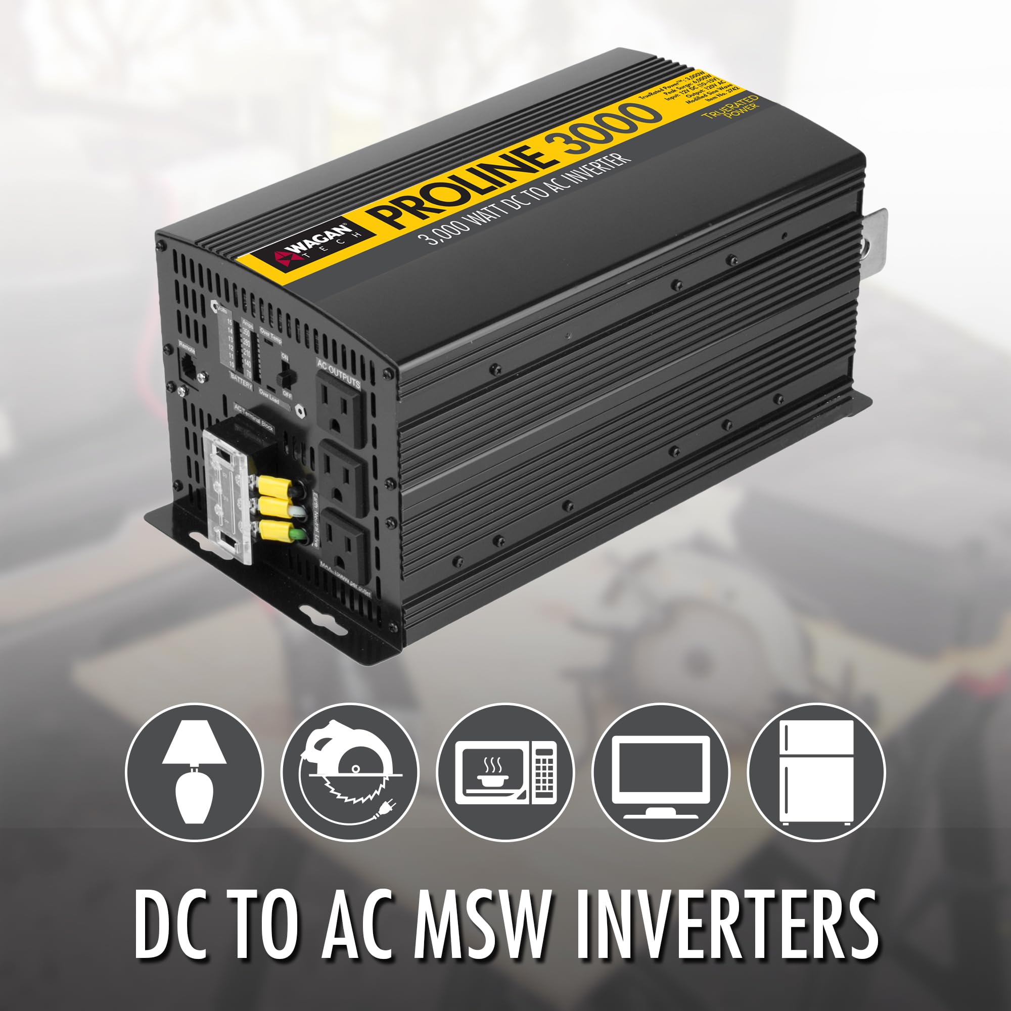 Inversor de Corriente Wagan EL3748 12V 10000 Vatios con - Imagen 5