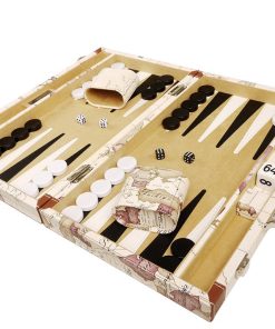 ¡Nuevo! - Set de Backgammon de Mapa de Lujo de 15 pulgadas