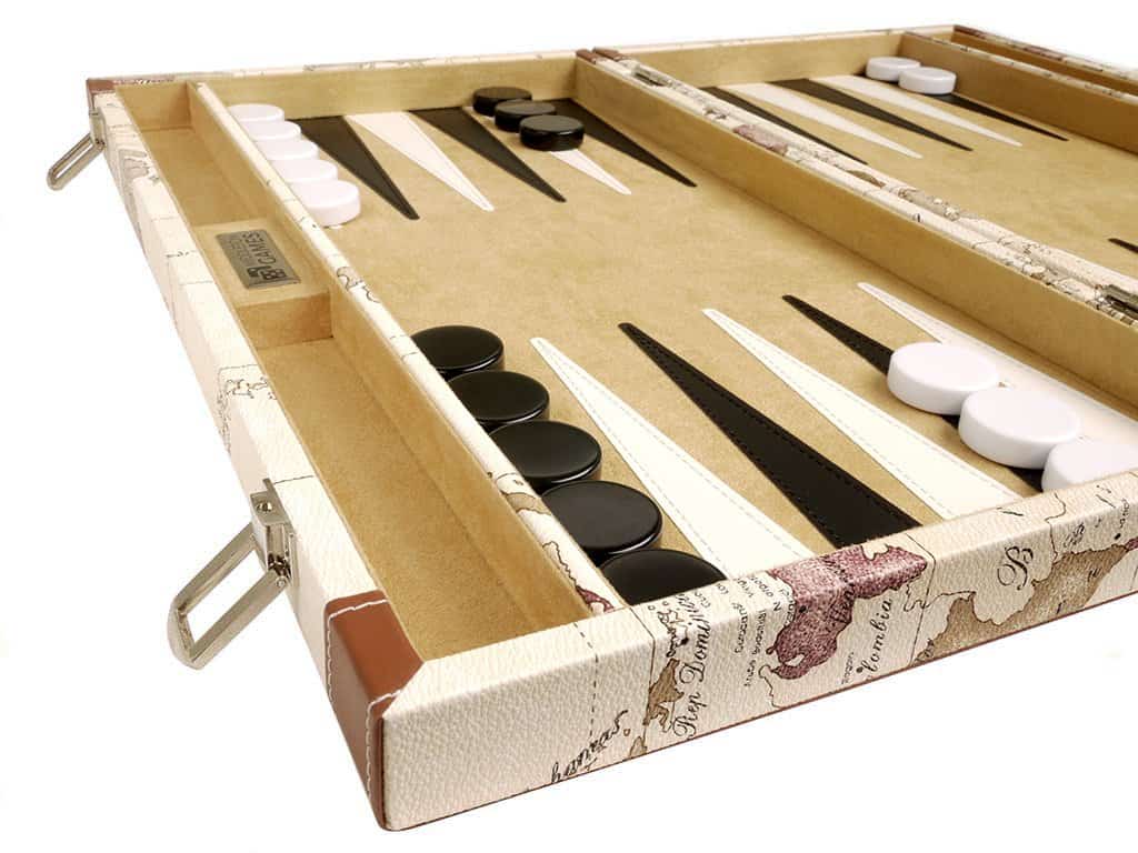 Set de Backgammon Middleton Games con Mapa, 18 Pulgadas - Imagen 3