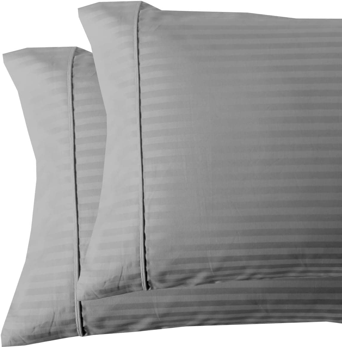 Juego de sábanas Damask Stripes de 650 -Gris - Imagen 5