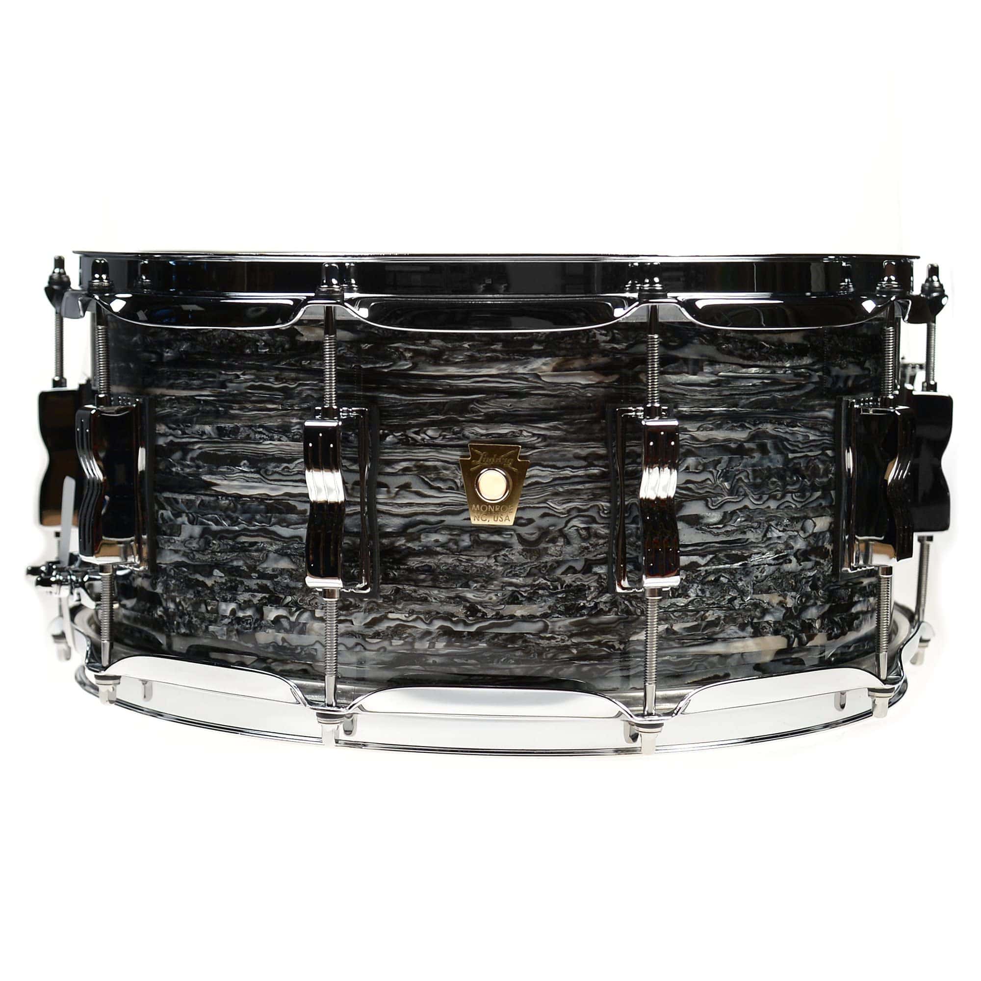 Ludwig 6.5" x 14" Classic Maple Snare Drum, Vintage Black