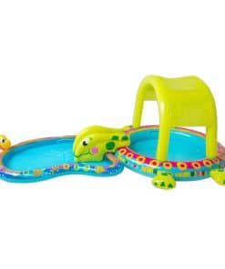 Piscina Inflable Banzai Shade 'N Slide Turtle para Niños